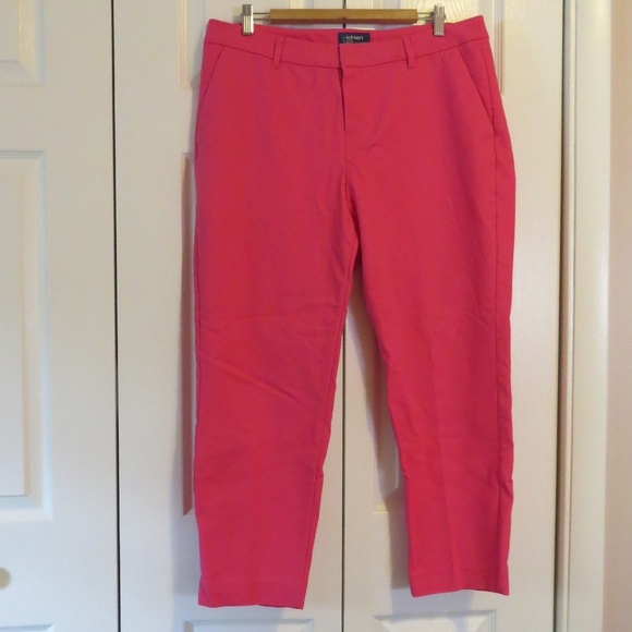 Old Navy Pants - Old Navy Hot Pink Harper Ankle Pants Sz 14 Stretch
